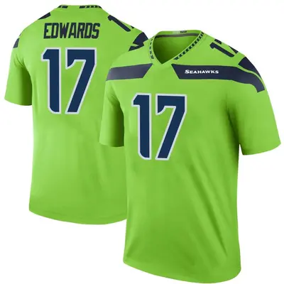Men's Braylon Edwards Seattle Seahawks Color Rush Neon Jersey - Green Legend