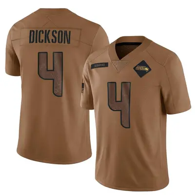 Men's Michael Dickson Seattle Seahawks 2023 Salute To Service Jersey - Brown Limited