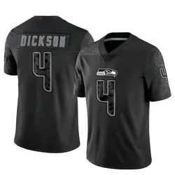Men's Michael Dickson Seattle Seahawks Reflective Jersey - Black Limited