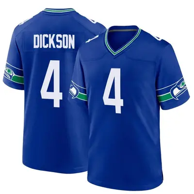 Men's Michael Dickson Seattle Seahawks Throwback Jersey - Royal Game