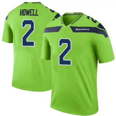 Men's Sam Howell Seattle Seahawks Color Rush Neon Jersey - Green Legend