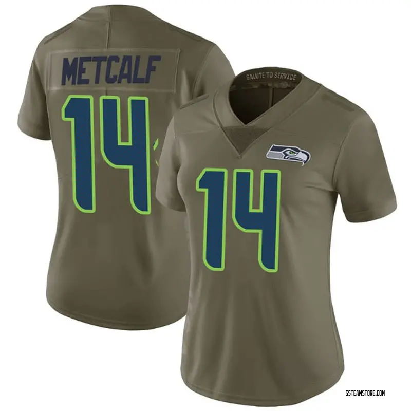 Women's DK Metcalf Seattle Seahawks 2017 Salute to Service